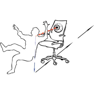 scared chair